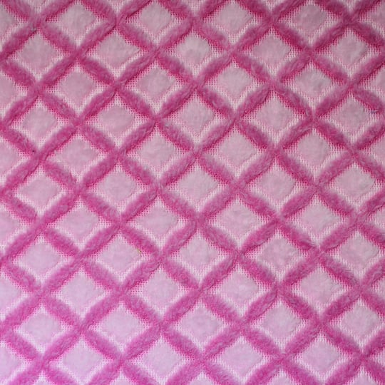 Pink Lattice Minky Fabric
